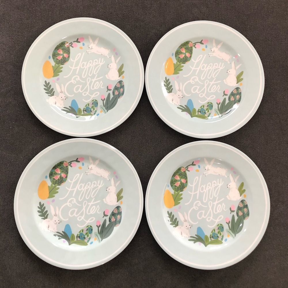 Pottery Barn Rifle Paper Co. Easter Charger Plates Set of 4
